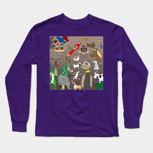 Out to Lunch Animals Collection Long Sleeve T-Shirt